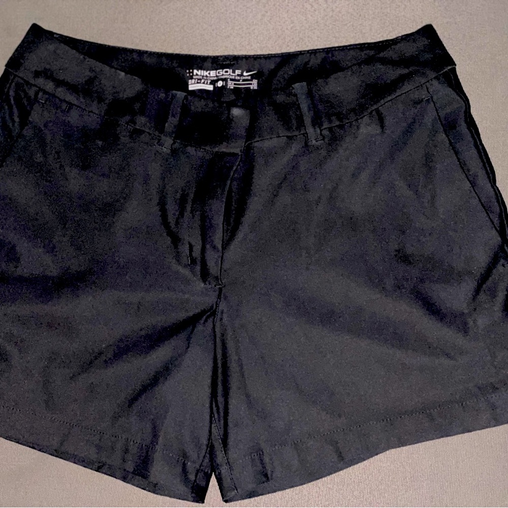 Women’s Black Nike Dri-Fit Golf Shorts